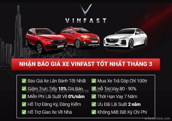 Mua xe VinFast Fadil giá lăn bánh và khuyến mãi tại Tp Vinh, Nghệ An