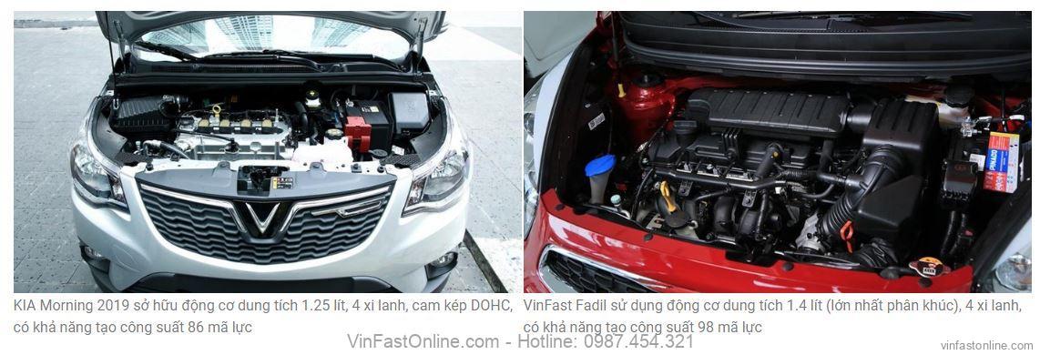 So sánh động cơ, vận hành KIA Morning và VinFast Fadil