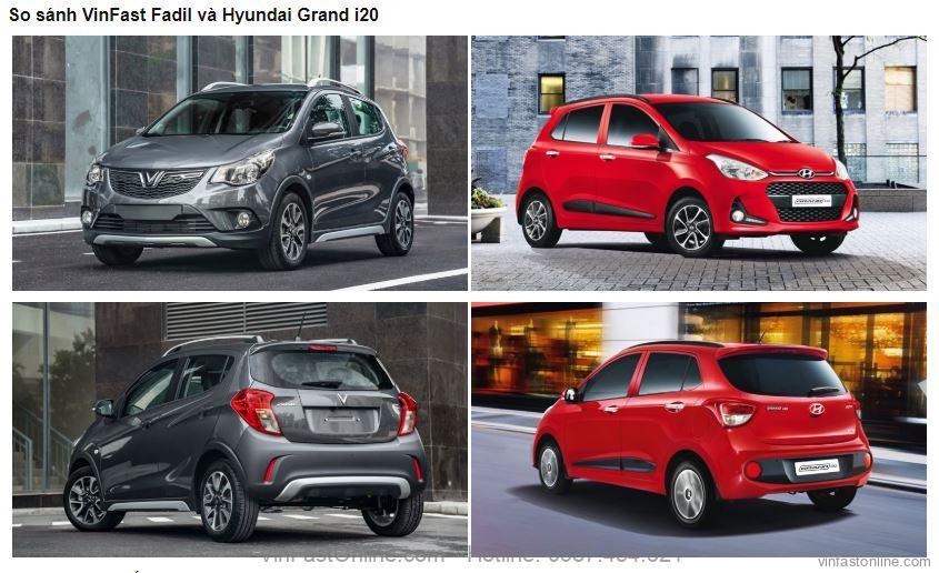 So sánh xe VinFast Fadil và Huyndai Grand i10 chi tiết nhất