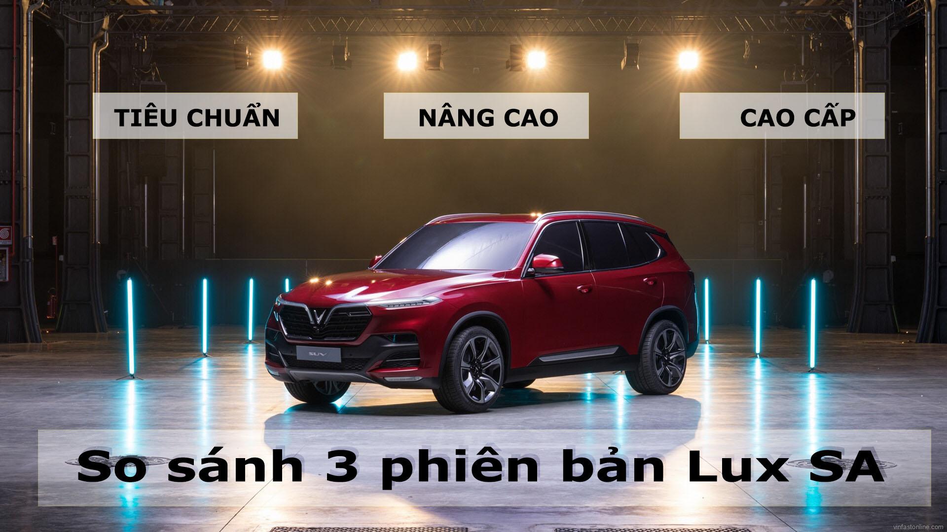 So Sanh 3 Phien Ban Lux Sa 2.0 Turbo